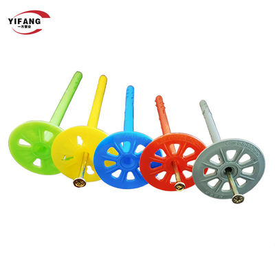 براغي حائط 55 مم مراسي عازلة بلاستيكية مع مشابك لولبية