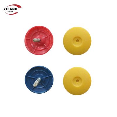 مسامير تسقيف ذات غطاء بلاستيكي دائري مقاس 1 بوصة باللون الأخضر للاستخدام الصناعي والبناء