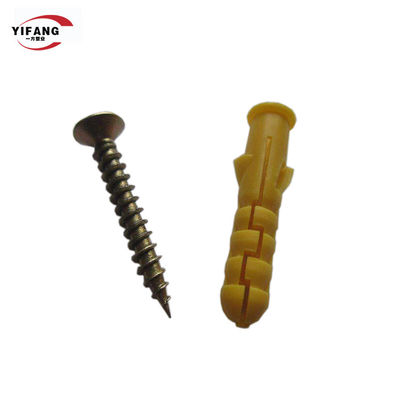 دائم النايلون العزل الجدار التوصيل 8 * 80 مرساة التوسع البلاستيكية