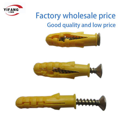 6x30mm 8x40mm توسيع مسامير البلاستيك مشابك الخرسانة حماية البيئة