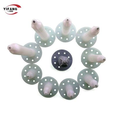 المراسي العازلة عالية الكفاءة للجدار مع طول دبوس معدني مخصص