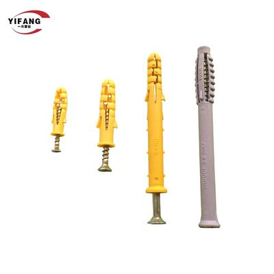 العزل 52mm 57mm البلاستيك التوسع مرساة مسمار وتد