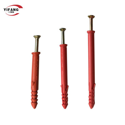 6 * 30 البلاستيك PE توسيع الجدار مرساة التوصيل / مرساة الترباس السحابات