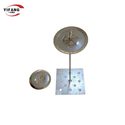 عازل من الحديد المجلفن 25 * 25 دبوس تثبيت من الصوف الصخري